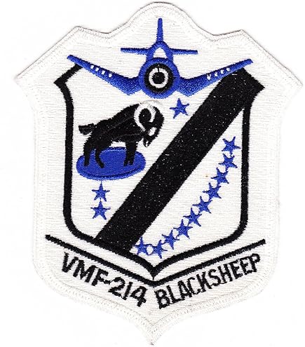 Amazon.com: USMC VMF-214 Black Sheep Unit Patch - Color